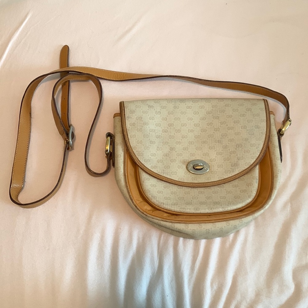 Vintage Gucci monogram crossbody bag